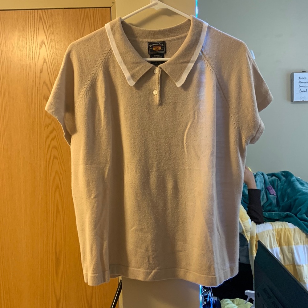 route 66 tan polo shirt